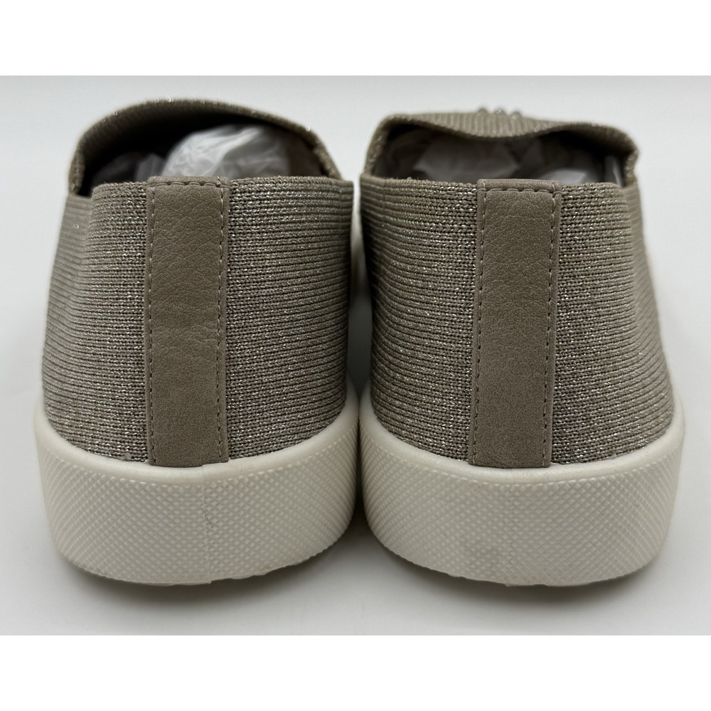 White Mountain Sparkly Bling Sneaker Slip On Shoe Sz 7 Metallic Taupe - Picture 3 of 9